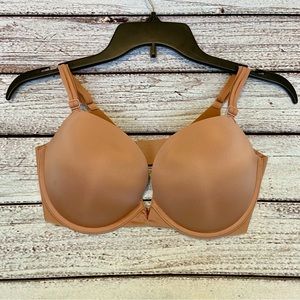 Victorias Secret 34DD Push Up Padded Bra Beige Brown Adjustable
